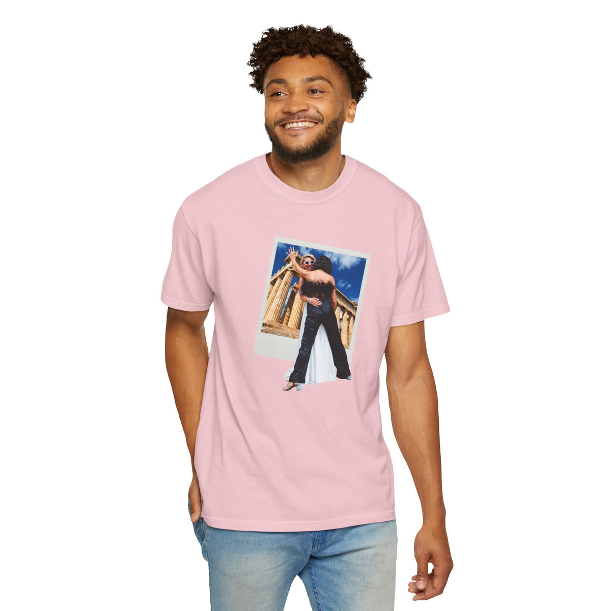 Retro Polaroid 2 Girls in Athens Vintage Graphic T-shirt LGBTQ