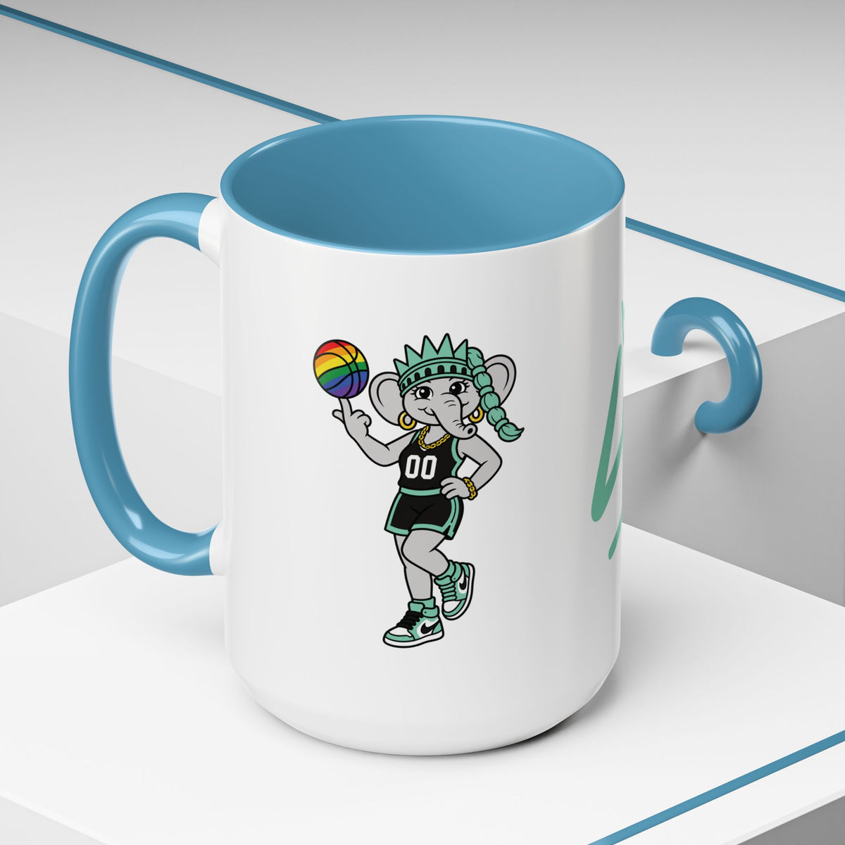 Big Ellie New York Liberty Basketball Coffee Mug — 11/15oz