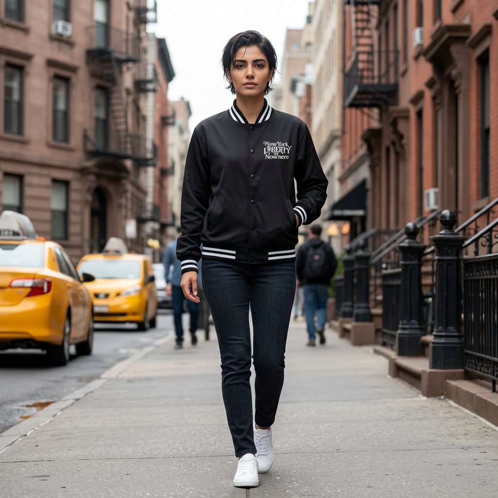 Varsity Bomber Jacket New York Fans - Liberty - Big Ellie Pride