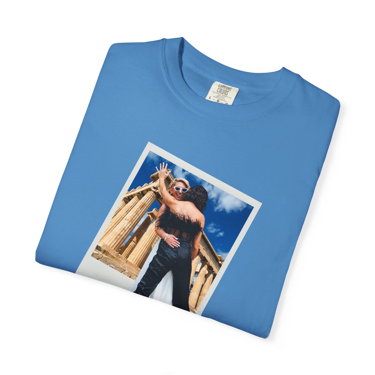 Retro Polaroid 2 Girls in Athens Vintage Graphic T-shirt LGBTQ