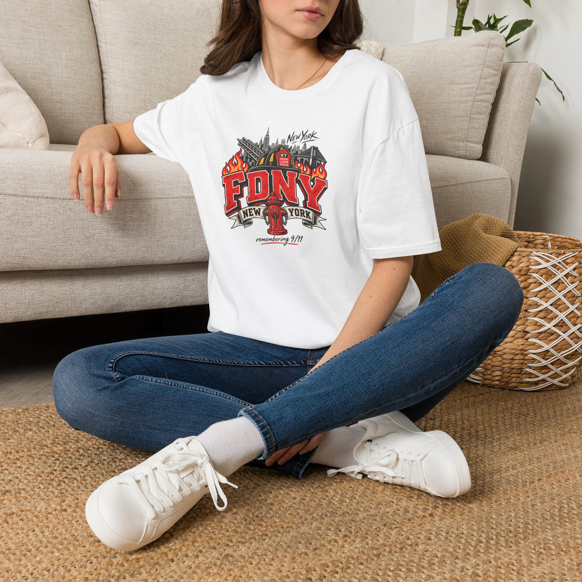 FDNY New York Firefighter Graphic T-Shirt – Tribute 9/11 tee