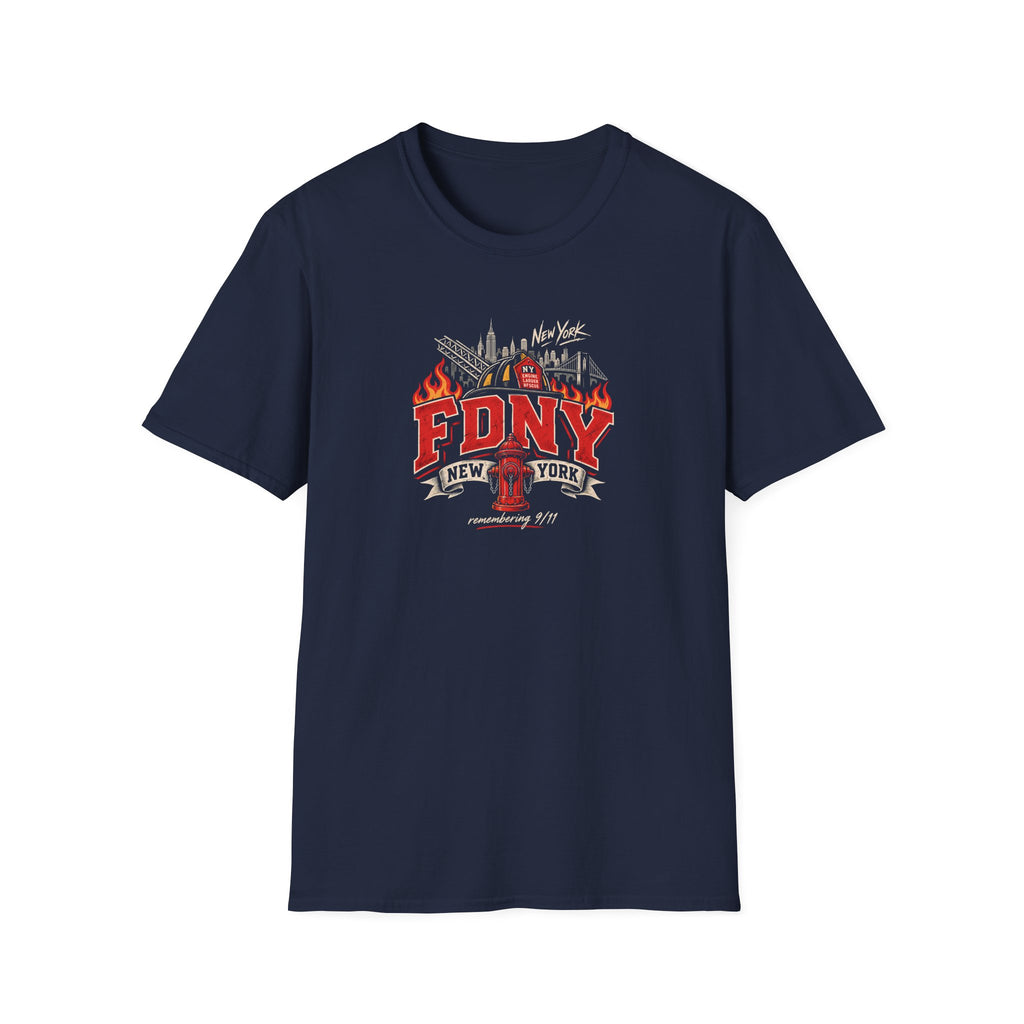 FDNY New York Firefighter Graphic T-Shirt – Tribute 9/11 tee