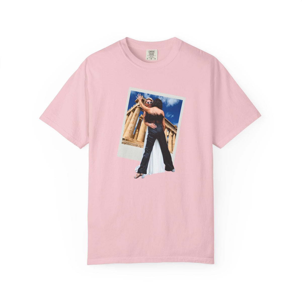 Retro Polaroid 2 Girls in Athens Vintage Graphic T-shirt LGBTQ