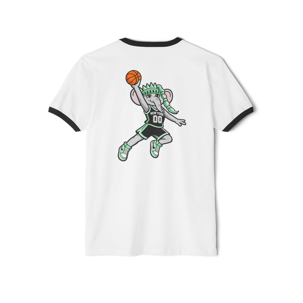 Liberty or Nowhere Basketball Ringer Tee - Ellie Elephant