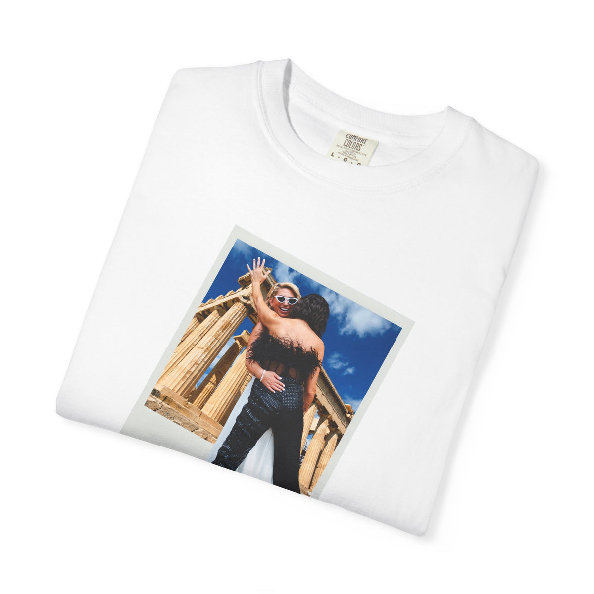 Retro Polaroid 2 Girls in Athens Vintage Graphic T-shirt LGBTQ