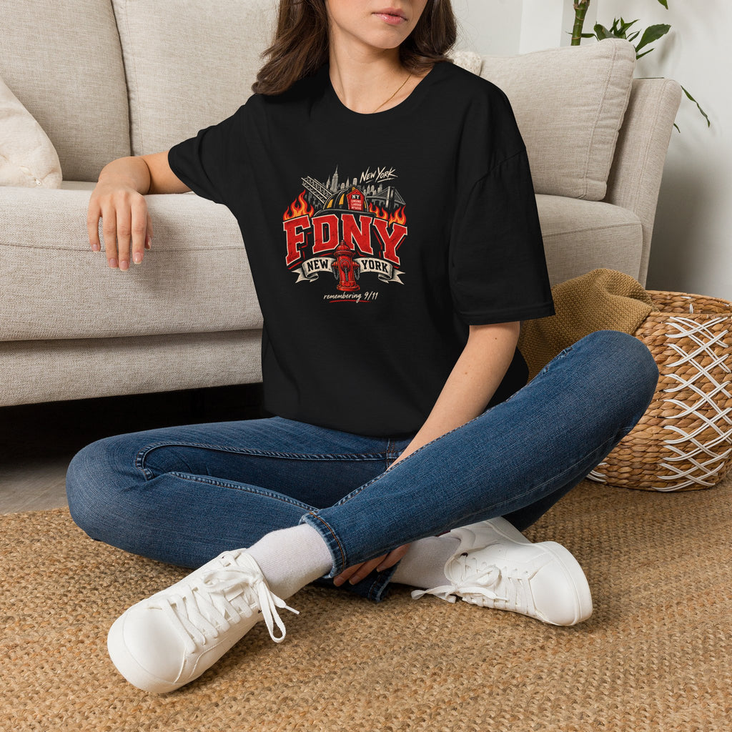 FDNY New York Firefighter Graphic T-Shirt – Tribute 9/11 tee