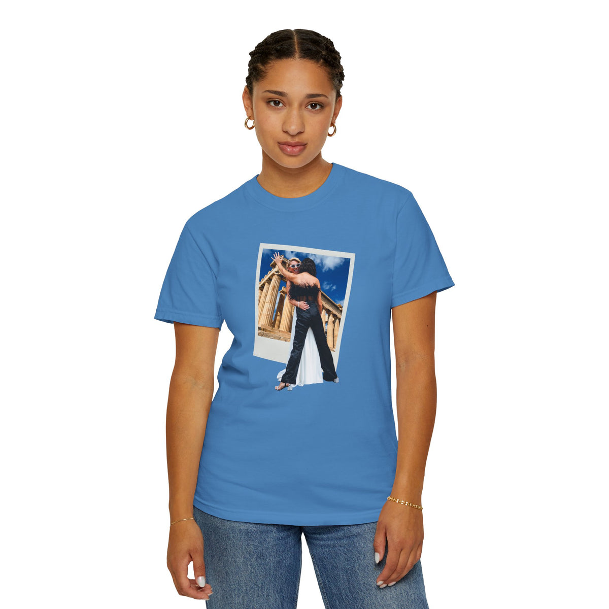 Retro Polaroid 2 Girls in Athens Vintage Graphic T-shirt LGBTQ