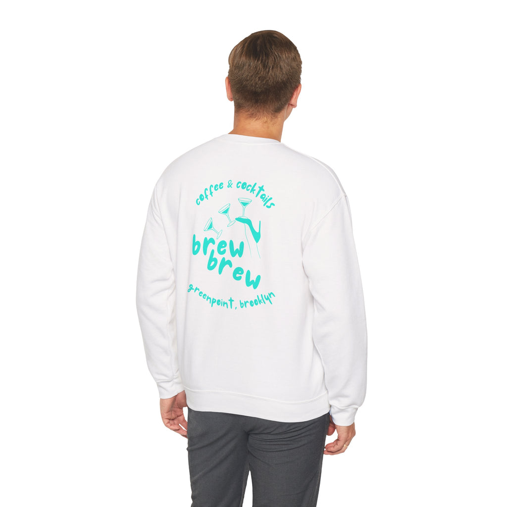 Brew Brew Coffee & Cocktails - Woman & Martini Sweatshirt