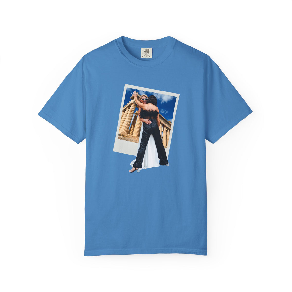 Retro Polaroid 2 Girls in Athens Vintage Graphic T-shirt LGBTQ