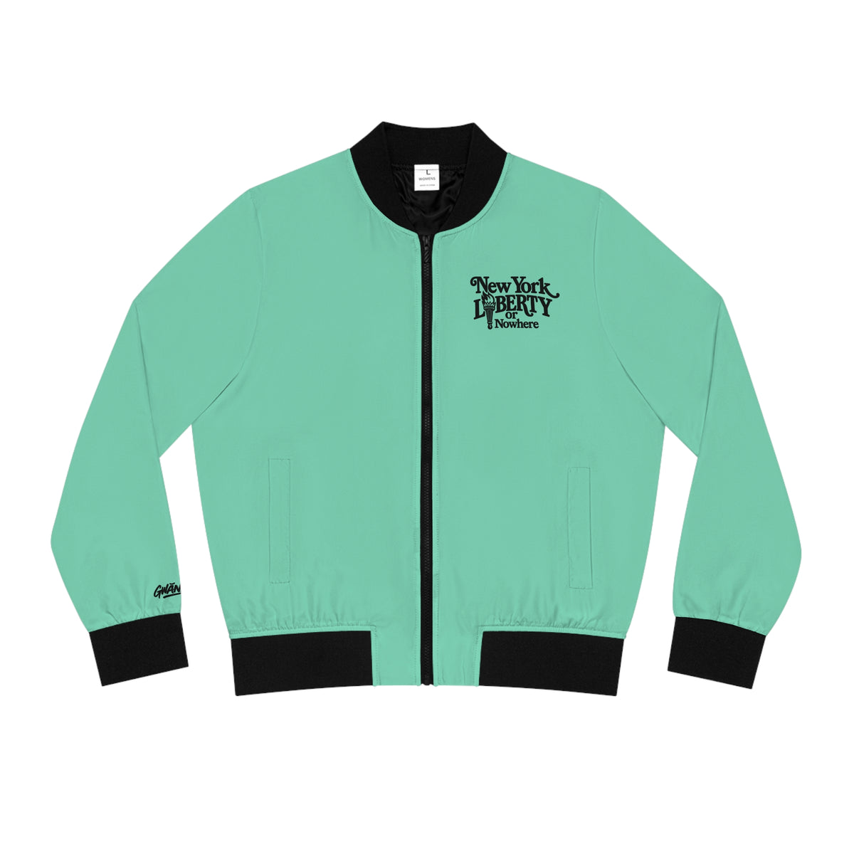 new york liberty or nowhere jacket seafoam