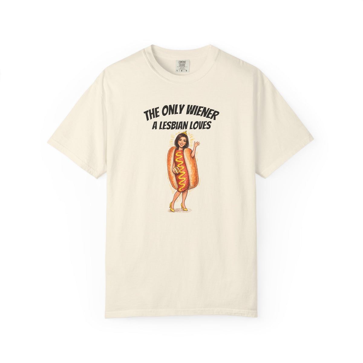 rhoslc shirt front hot dog
